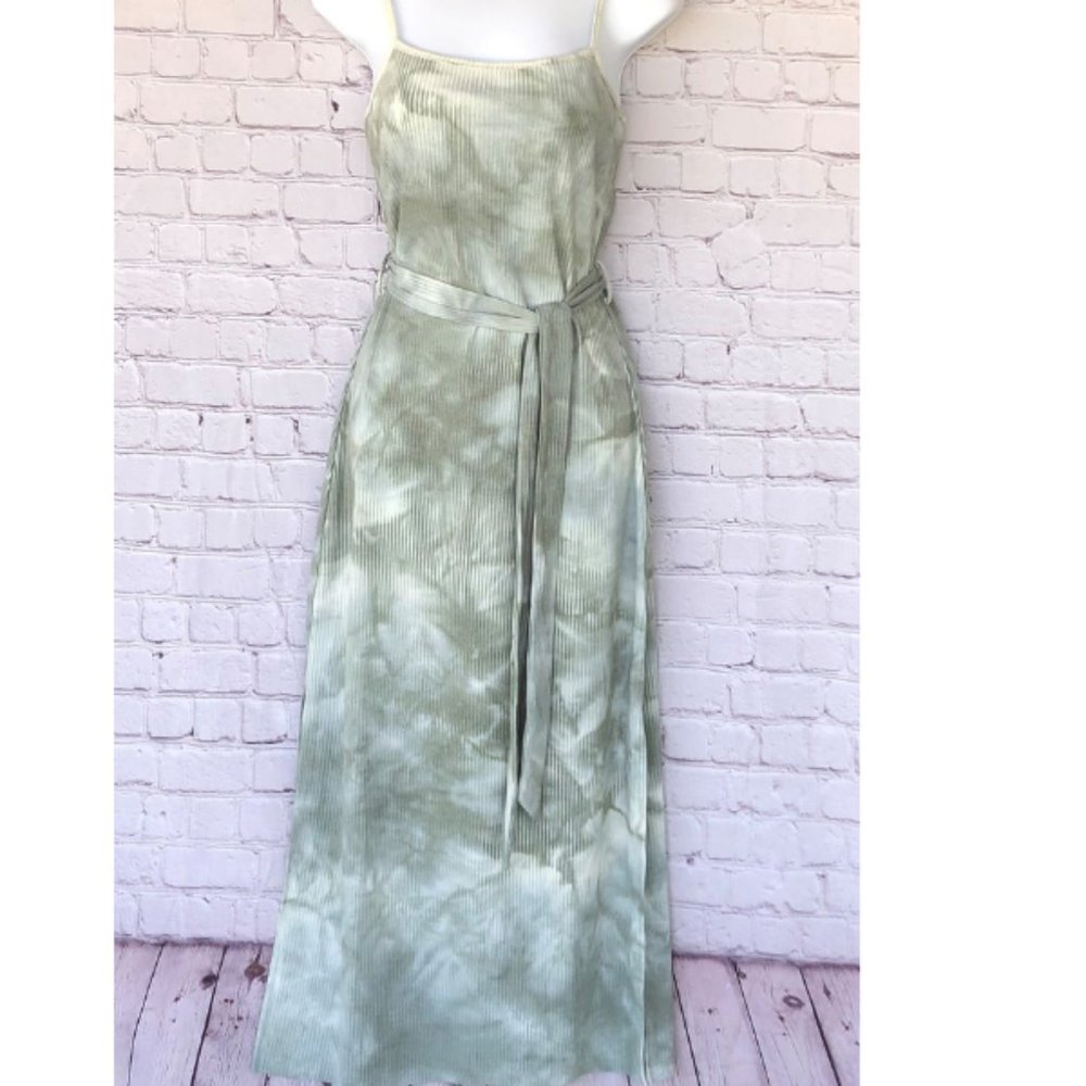 Sage Boho Chic Knit Dress
